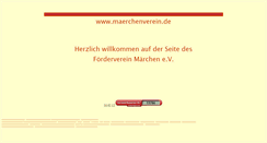 Desktop Screenshot of maerchenverein.de